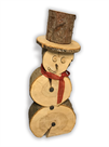 Schneemann aus Holz