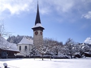 Rüderswiler Kirche: Gefaltete Grusskarte