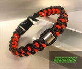 Armband aus Paracord mit Edelstahl Perle