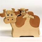 Holzkässeli "Kuh und Kälbchen"
