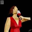 Weinliebhaberin als Flaschenaufsatz