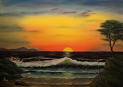 Das rauschen der Welle in der Abendstille